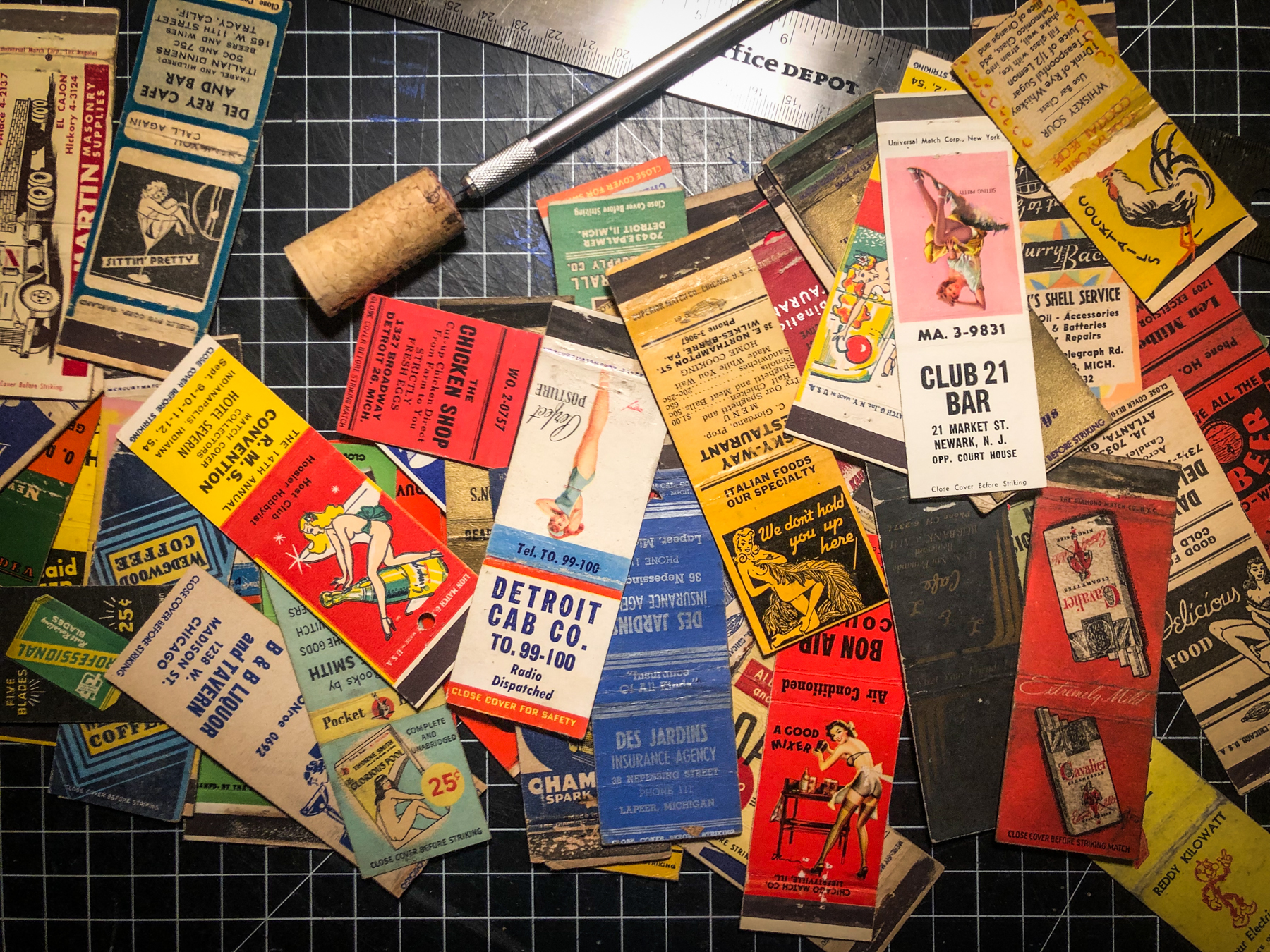 scattered-matchbooks